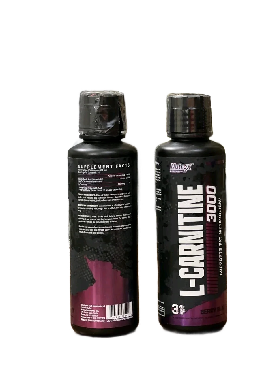 Nutrex Research L-Carnitine 31 Servings Fat Burner